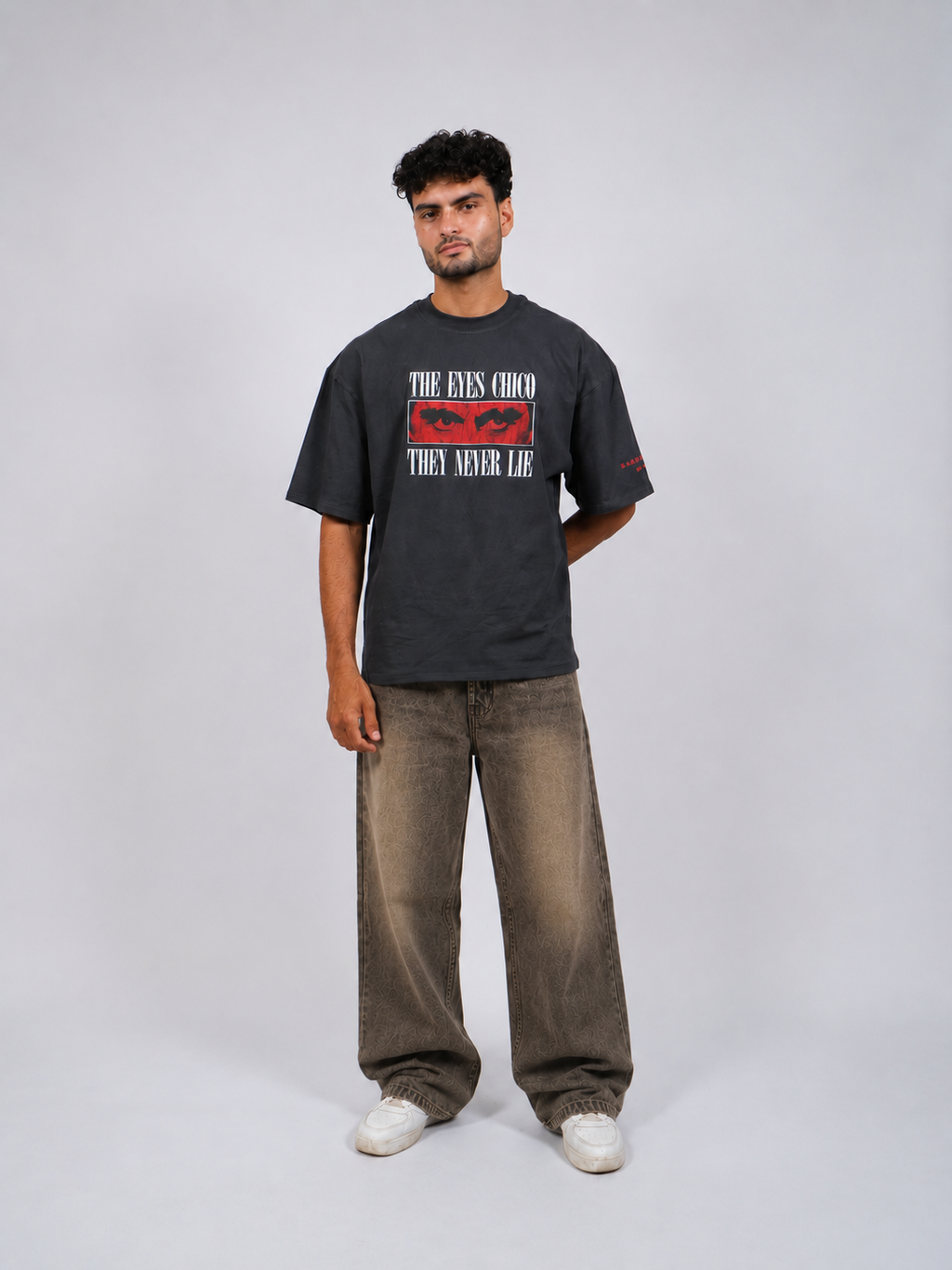 The Scarface Oversized Tee - Washed Black