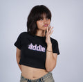 Baddie Crop Tee - Black