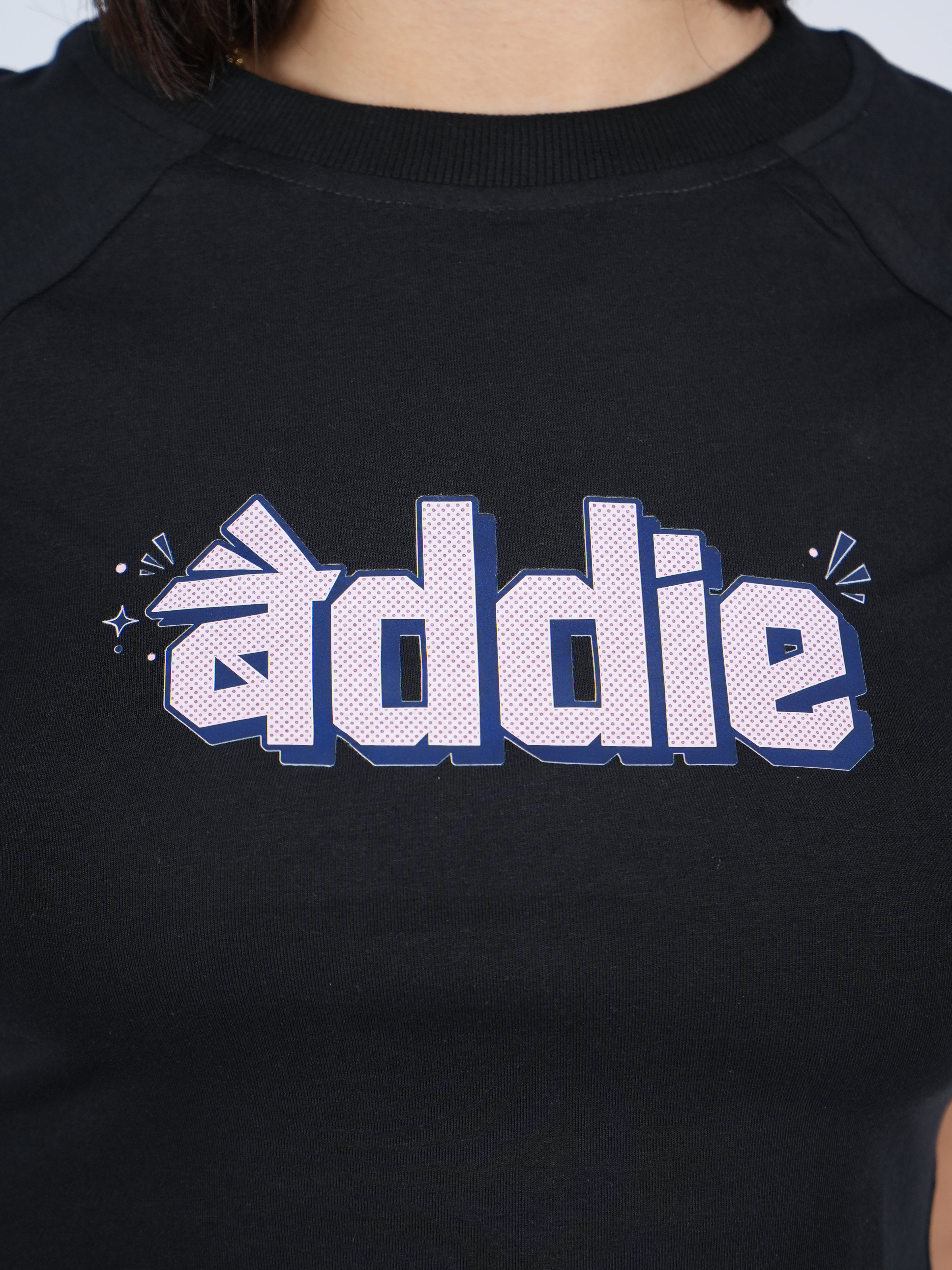 Baddie Crop Tee - Black