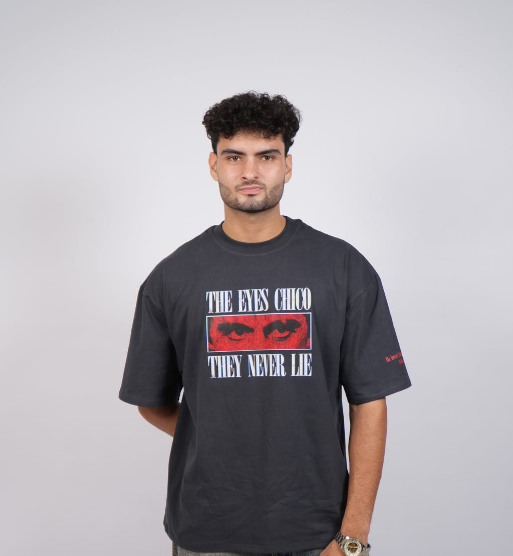 The Scarface Oversized Tee - Washed Black