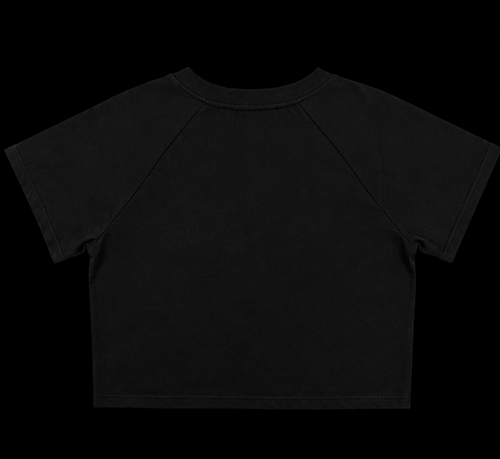 Baddie Crop Tee - Black