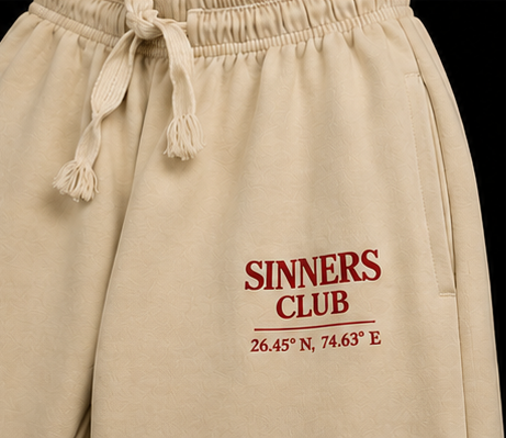 Control Your Whoremones Wide Leg Sweatpants - Cream
